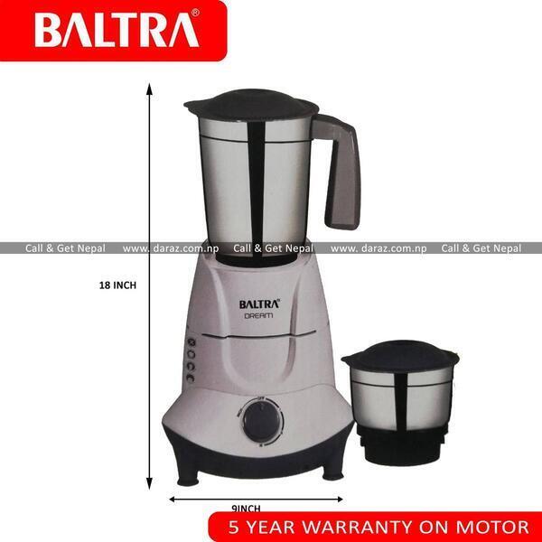 Baltra Dream 2 Jar Mixer Grinder 550w
