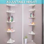Bathroom Corner Shelf, Corner Rack, Adjustable Height Bathroom Rack / SmartGallery