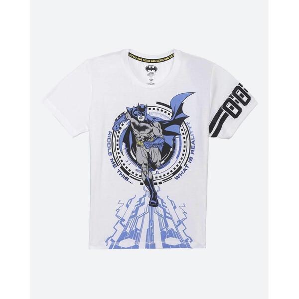 Batman by Kidsville White Tshirt for Boys STY-19-20-001120