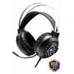 BATXELLENT H24 Gaming Headset True 7.1 Surround Sound Gaming Headphones 50mm Driver, Stereo Over Ear USB Computer Headset with Noise Cancelling Mic, Volume Mic Control LED for PC & PS4