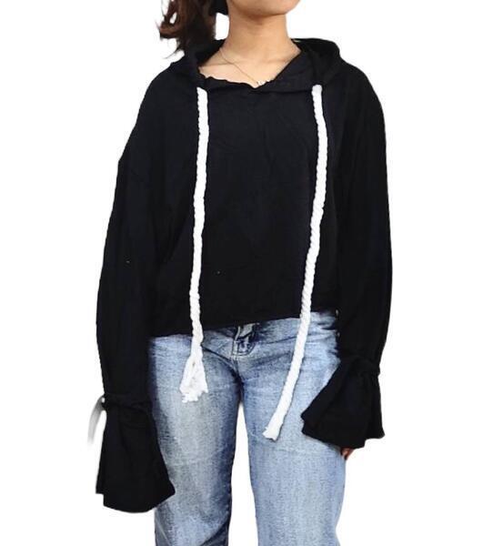 Bell Sleeve Hoodie For Women