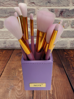 Best Quality Studded Elegance Makeup Brush Set with Attractive Make up Brush Stand