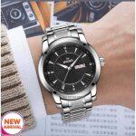 Best Supplier-Swiss Luxury Business Stainless Steel Case Waterproof Analog Quartz Wrist WatchFor Men