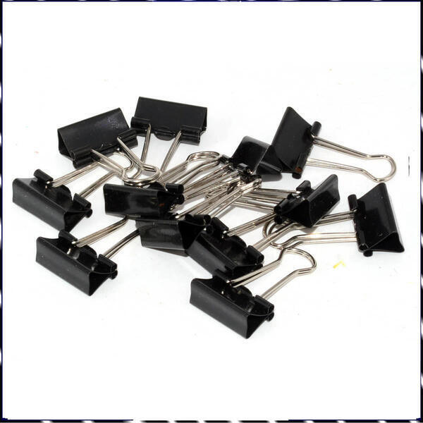 Binder Clips 19 MM ( Set of 12 Pcs )