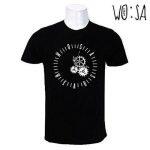 Black 100% Cotton Timepiece Printed T-Shirt For Men