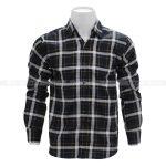 Royal Blue And Yellow  Square Check Shirt For Men