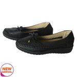 Black/Blige Loafers For Women