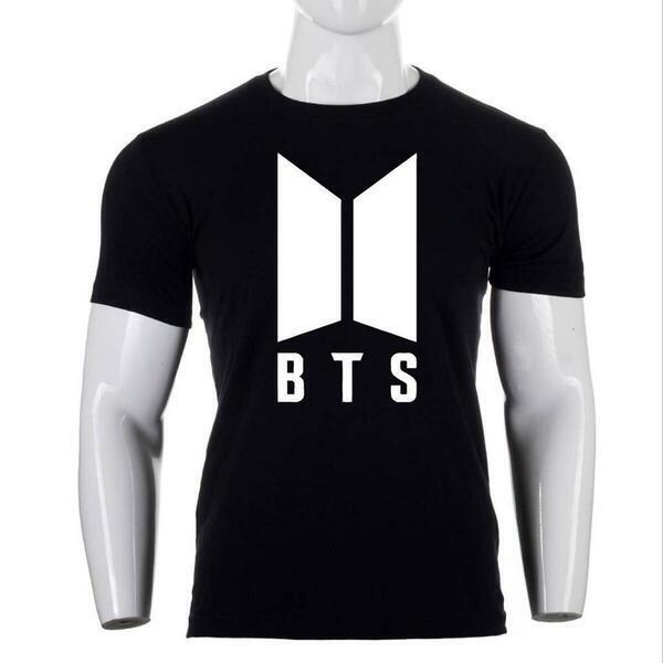 Black BTS Printed T-Shirt For Men