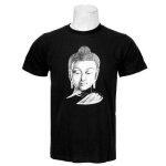 Black Buddha Printed 100% Cotton T-Shirt For Men - 05