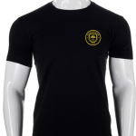Black Casual Cotton Printed  T-Shirt For Men