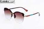Frame Brown Shaded Most Trendy Uv Protection Rimless Fashionable Sunglasses For Women