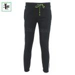 Black Fur Joggers For Men