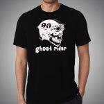 Black Ghost  Printed Casual Cotton  T-Shirt For Men