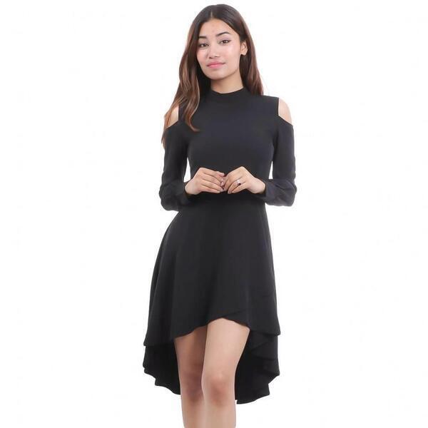 Black High Low Dress For Women
