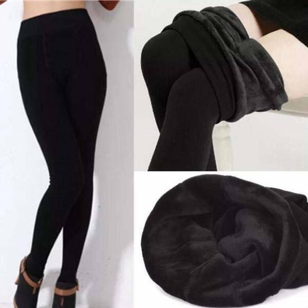 Black Leggings Inside Fur