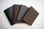 Black Plain Wallet For Men With Blue Book Holder Pocket