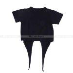 Black Printed cotton T-Shirt For Girls
