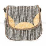 Black Printed Sling Bag For Women