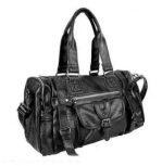Black PU Leather bag(black )
