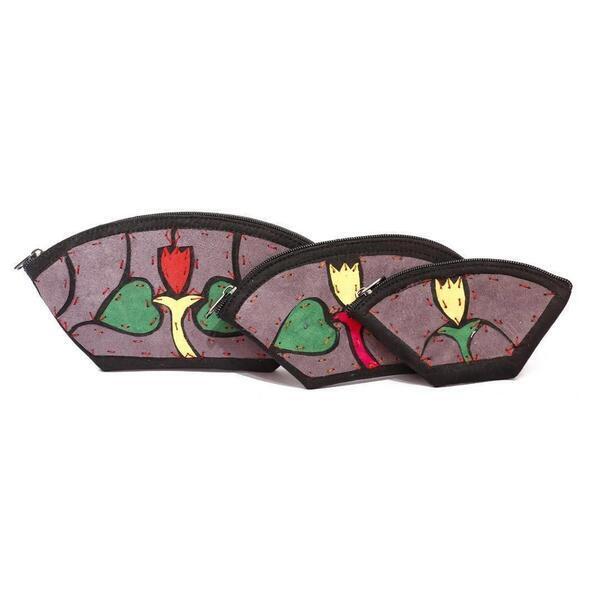 Leaf Printed Stitched Purse For Women