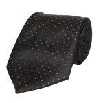 Black Rain Drop Design Patterned Neck Tie For Men