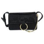 Black Solid Side Bag For Women