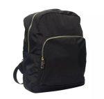 Black Solid Zippered Backpack For Women- 40 /New Ladies Backpack
