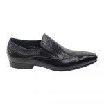 Textured Pu Leather Formal Shoes For Men
