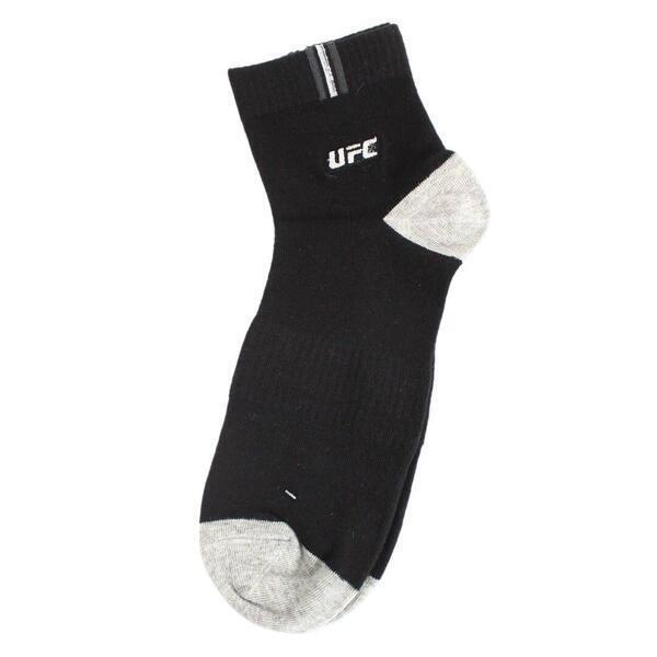 Black Ufc Printed Socks For Men