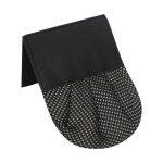 Black/White Dot Printed Pocket Square