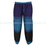 Blue Block Design Cotton Trouser For Men