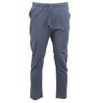Blue Cotton Back Pocket Design Trouser For Men