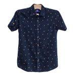 Blue Formal Half Shirt For Men