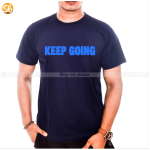 Blue 'Keep Going' T-Shirt For Men