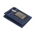 Blue Tri-Fold Wallet For Men