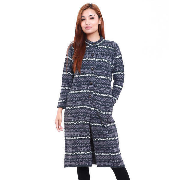 Woolen Lining Cardigan For Women