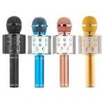 Bluetooth Wireless Condenser Magic Microphone Karaoke Mobile Phone Player MIC Speaker Music Recording (Multicolor)