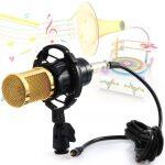 BM-800 Condenser Microphone with Shock Mount for Studio Recording