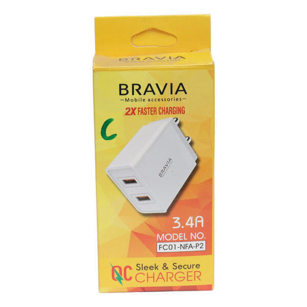 Bravia 2X Faster Charging 3.4A