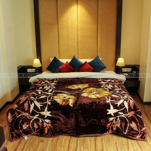 Double Ply Korean Super Double Bed Super Soft Raschel Blanket