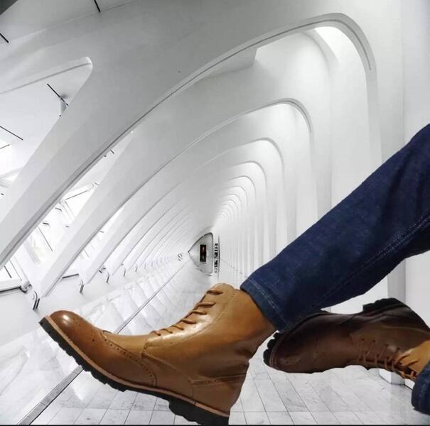 Front Designed Brogue Slip-On Formal Shoes For Men (BOOT)