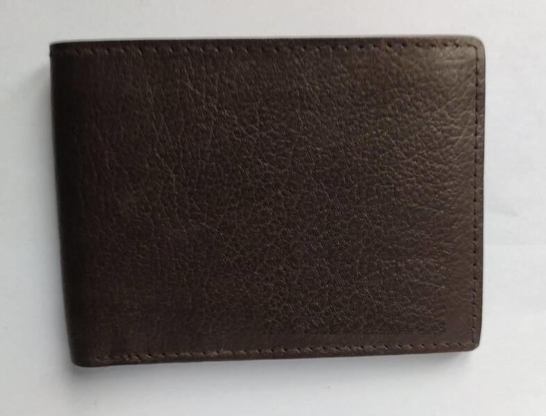 Brown Men Slim Leather Wallet