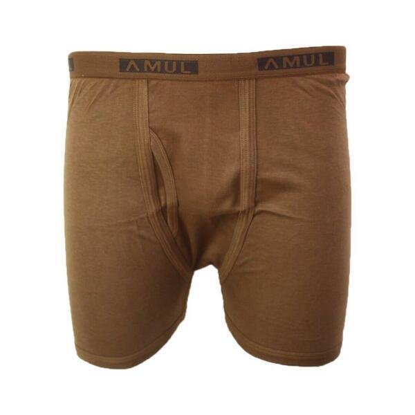 Brown Solid Amul Boxer For Men