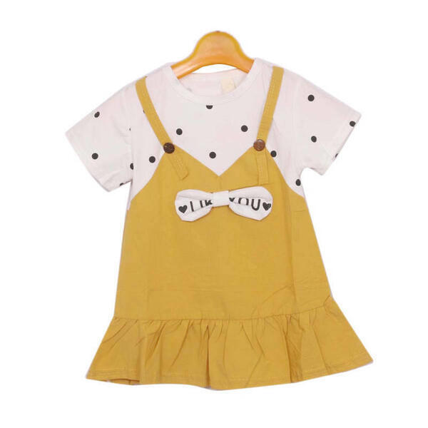 Brown / White Stylish One Piece For Kids