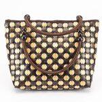 Brown Zippered Handbag For Women