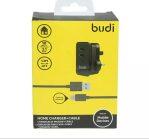 Budi Dual USB Port Home Charger with lightning cable