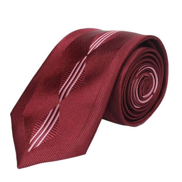 Burgundy/L. Purple Lining Neck Tie For Men