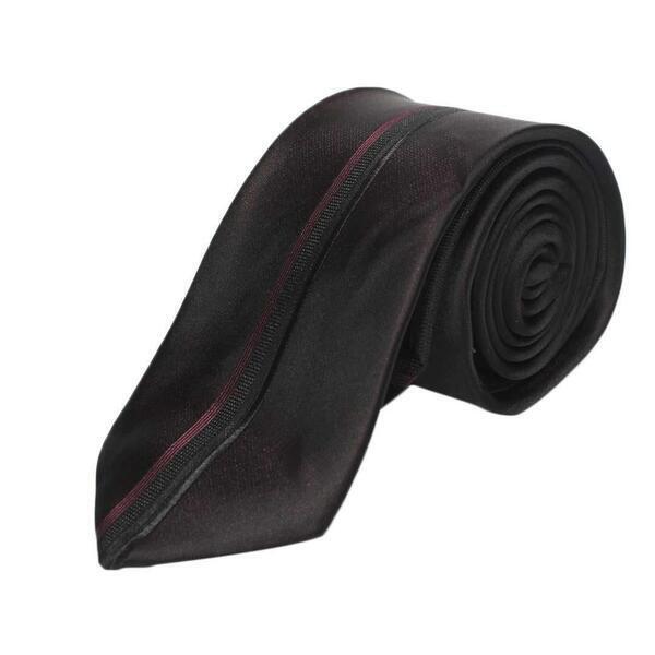 Burgundy Shiny Neck Tie For Men