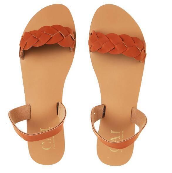 CAI Braid Me Tan Sandal For Women