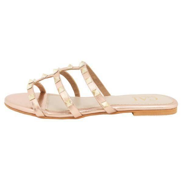 CAI Studded Rose Gold Sandal For Women